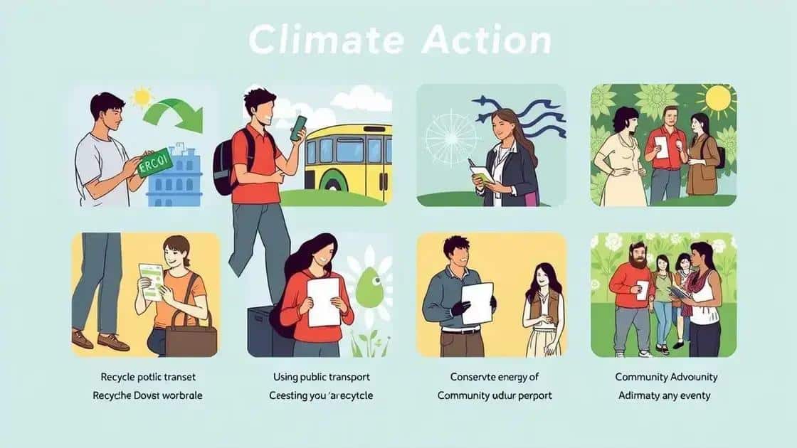 How individuals can contribute to climate action