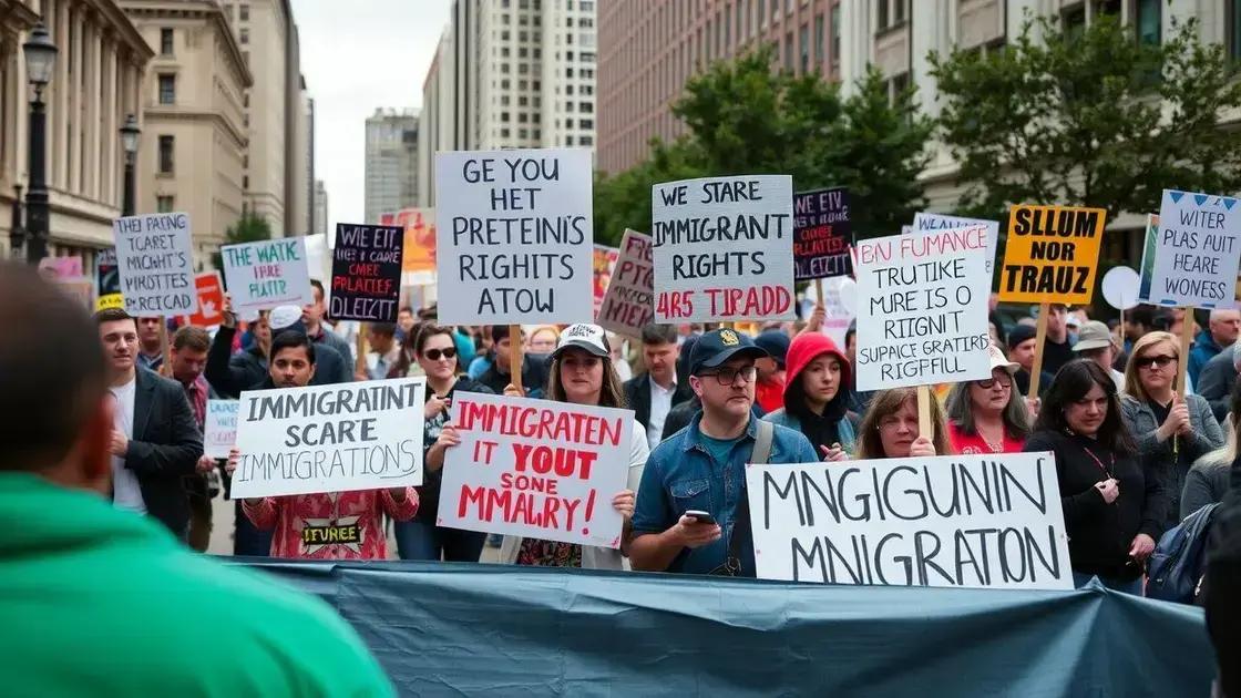 Immigration rights demonstrations escalate in April 2025