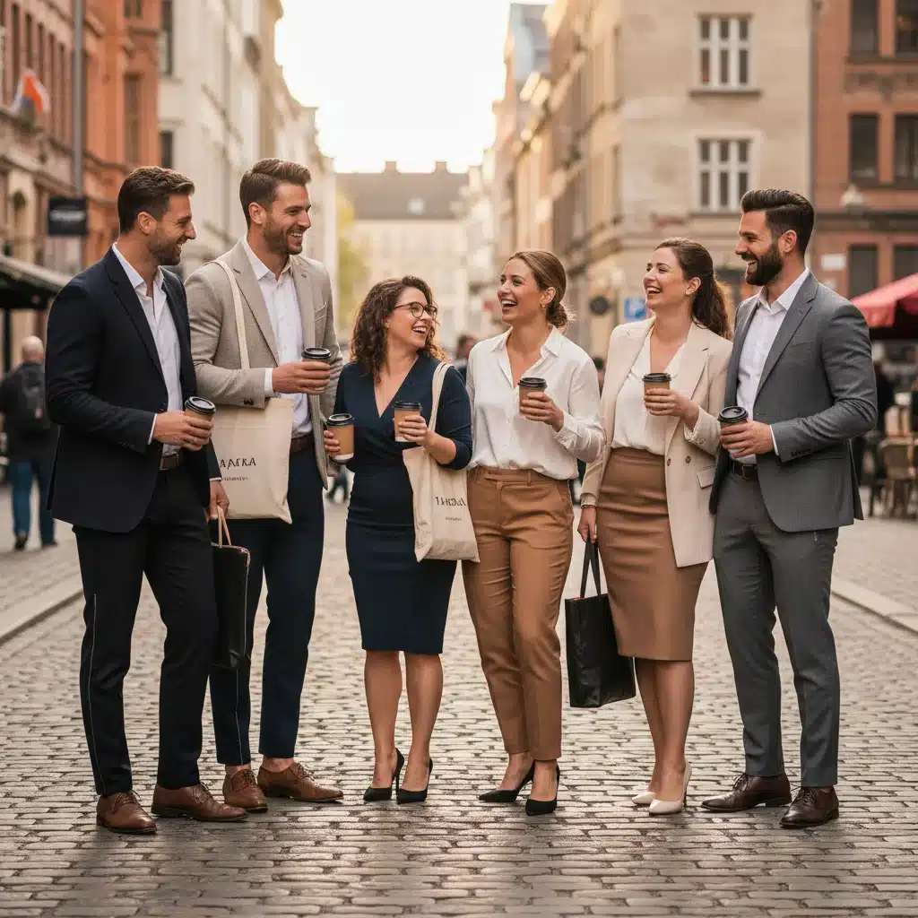 Diverse group wearing custom-fitted off-the-rack clothing