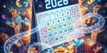 Calendar highlighting hidden sales events throughout 2026 with shopping bags and money symbols.
