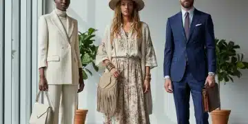 Diverse models demonstrating various capsule wardrobe styles in a modern, well-lit environment.