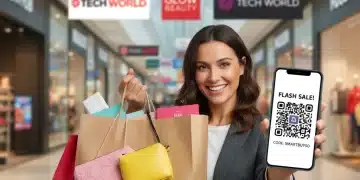 Person successfully stacking retailer sales for extra savings
